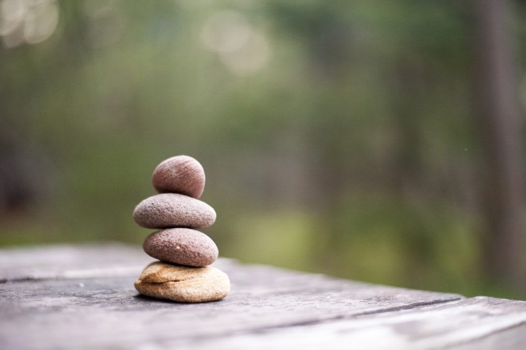 Rocks stacked on top of each other