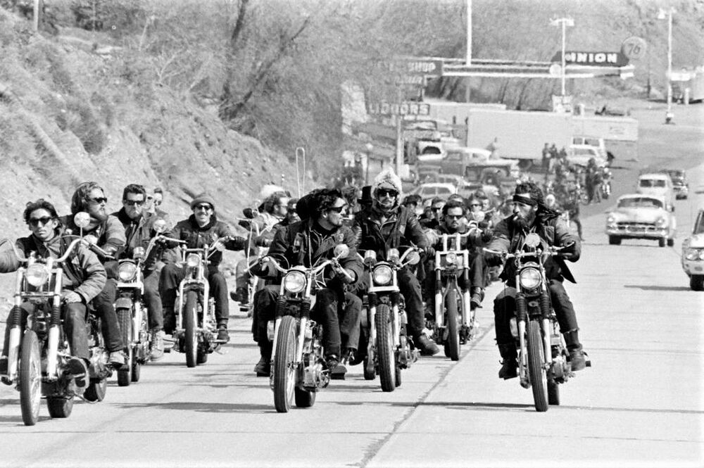 A group of men on motorcycles