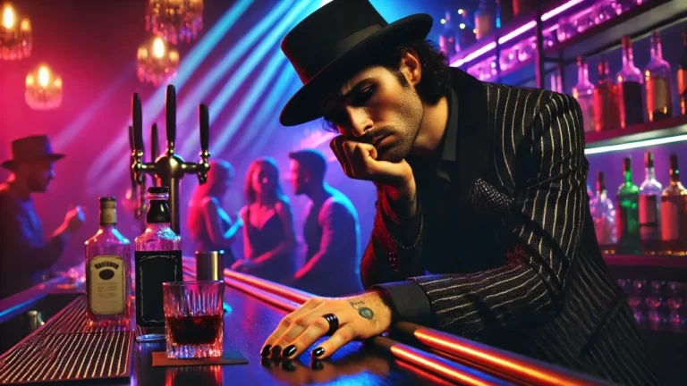A sad pickup artist in a bar